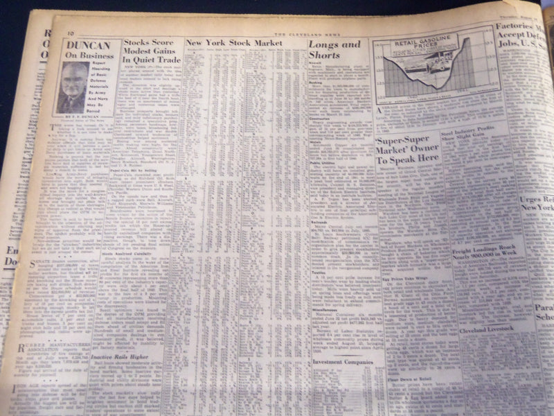 1941 AUGUST 28 CLEVELAND NEWS NEWSPAPER - HITLER NOTIFIES TURKS OF WAR - NT 7419
