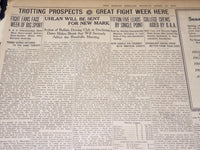 1910 APRIL 11 THE BOSTON HERALD NEWSPAPER - REULBACH IS CRITICALLY ILL - BH 400