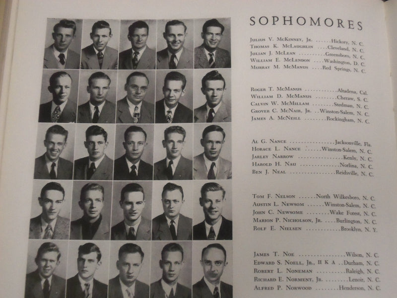 1947 AGROMECK NORTH CAROLINA STATE COLLEGE YEARBOOK - RALEIGH - PHOTOS - YB 227