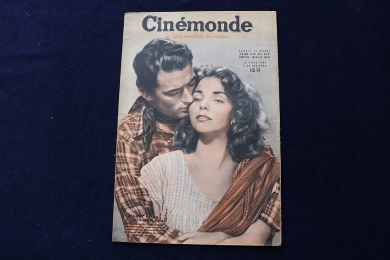 1946 OCTOBER 15 CINEMONDE MAGAZINE - CARY GRANT - GREGORY PECK COVER - E 23929
