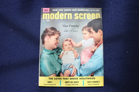 1958 SEP MODERN SCREEN MAGAZINE - EDDIE FISHER & DEBBIE REYNOLDS COVER - E 17378