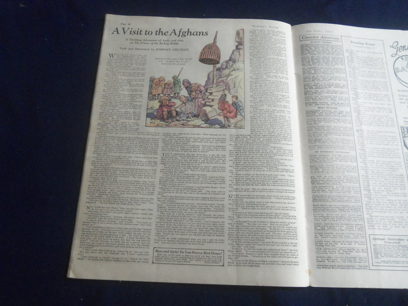 1922 JUNE WOMAN'S WORLD MAGAZINE - ILLUSTRATED NEEDLEWORK IN COLOR - SP 6749H