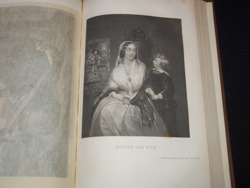 1855 THE LADIES' REPOSITORY MAGAZINE BOUND VOLUME - NICE ENGRAVINGS - KD 7883