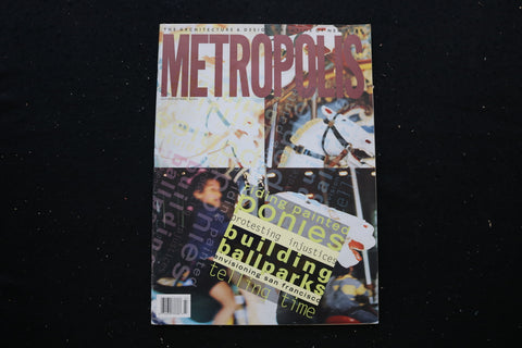 1990 JULY/AUGUST METROPOLIS MAGAZINE - RIDING PAINTED PONIES COVER - E 10764