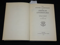 1959 THE OXFORD COMPANION TO FRENCH LITERATURE HARDCOVER BOOK - KD 7415