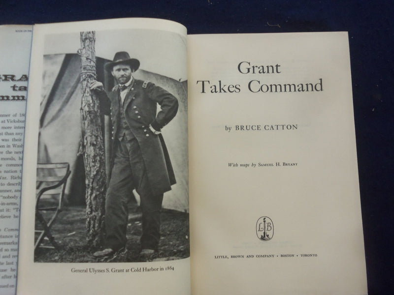 1969 GRANT TAKES COMMAND HARDCOVER BOOK BY BRUCE CATTON - KD 8263