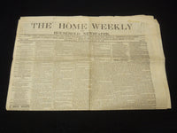 1865 JANUARY 18 THE HOME WEEKLY NEWSPAPER - CIVIL WAR COVERAGE - NP 8992