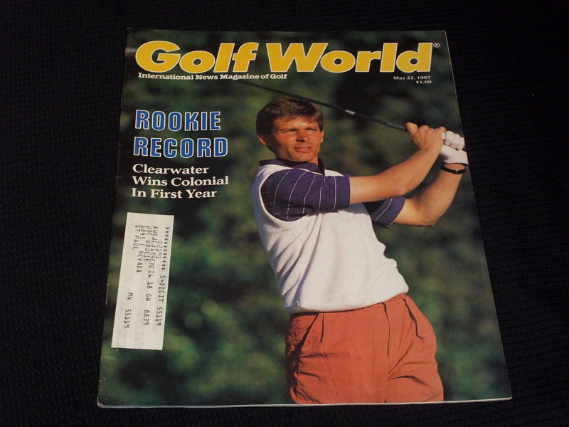 1987 MAY 22 GOLF WORLD MAGAZINE - KEITH CLEARWATER FRONT COVER - E 5518A