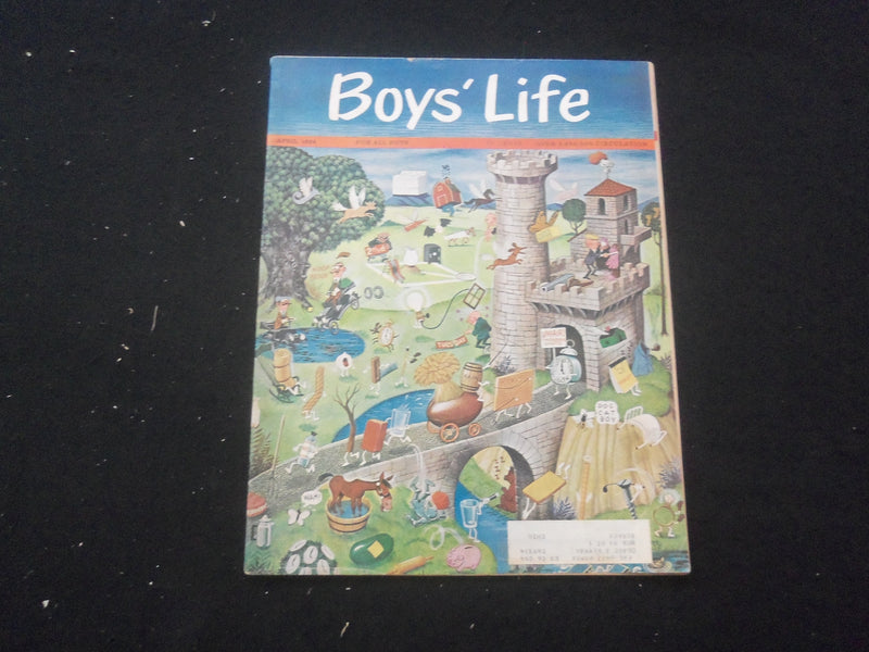 1964 APRIL BOYS' LIFE MAGAZINE - NICE ILLUSTRATED COVER - ST 3770W