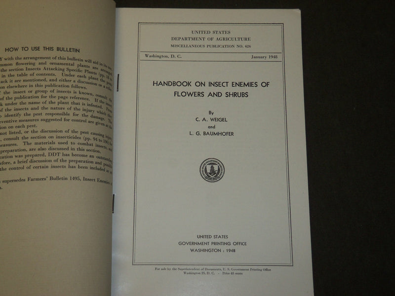 1926 WHAT WHERE WHEN AND HOW TO PLANT BOOK - THIRD EDITION - J 3718