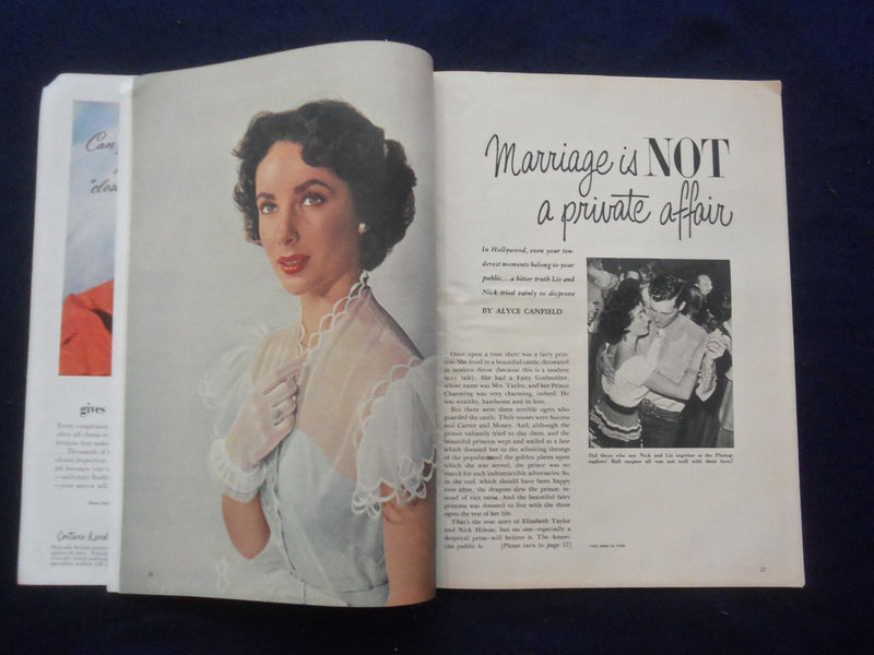 1951 APRIL MOTION PICTURE MAGAZINE - AVA GARDNER COVER - SP 4780S