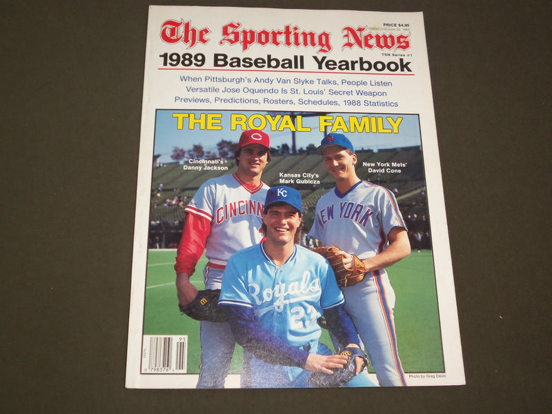 1989 SPORTING NEWS MAGAZINE - DANNY JACKSON, MARK GUBICZA, DAVID CONE - SP 9752
