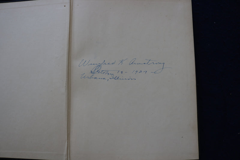 1918 UNIVERSITY OF ILLINOIS SONG BOOK - HARDCOVER BOOK - KD 9542
