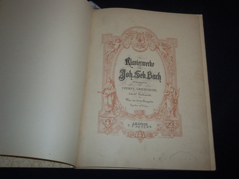 1800'S JOHANN BACH KLAVIERWERKE INNVENTIONEN - EDITION PETERS NO. 201 - KD 5295B