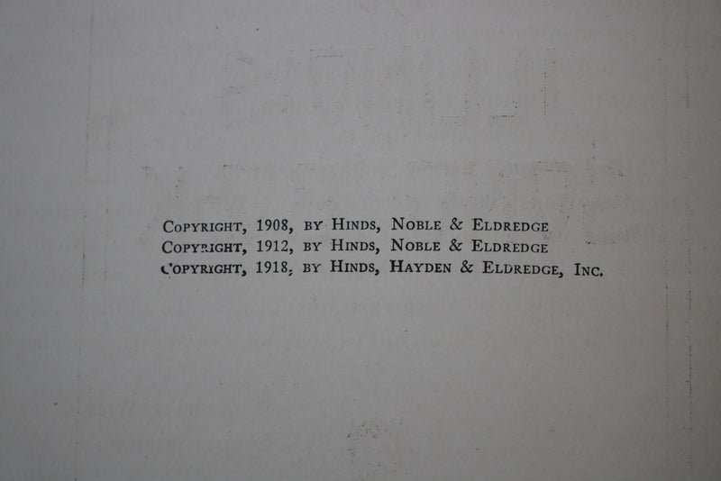 1918 UNIVERSITY OF ILLINOIS SONG BOOK - HARDCOVER BOOK - KD 9542