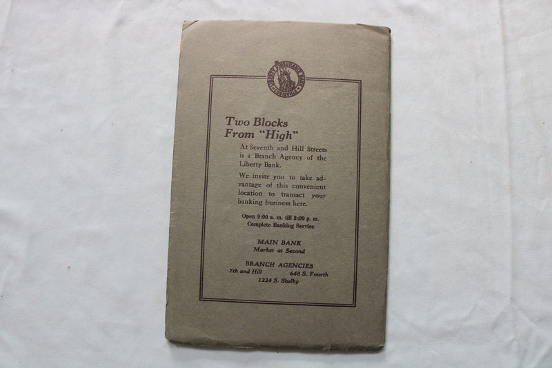 1914-1923 LOUISVILLE GIRLS HIGH SCHOOL YEARBOOKS - LOT OF 5 - K 3330