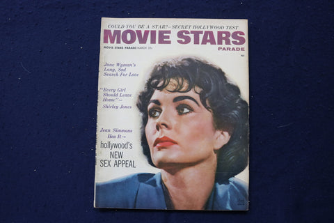 1956 MARCH MOVIE STARS PARADE MAGAZINE - JEAN SIMMONS COVER - E 18075