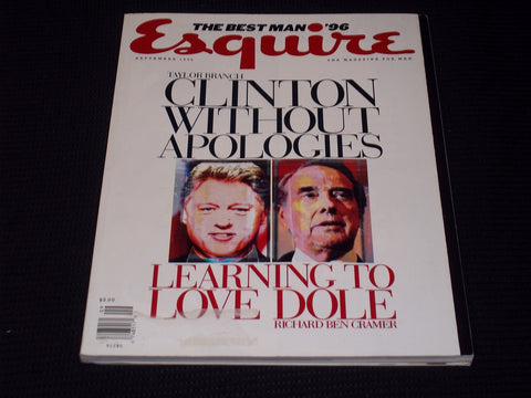 1996 SEPTEMBER ESQUIRE MAGAZINE - CLINTON DOLE FRONT COVER - E 13167