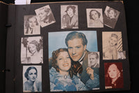 1930'S-1940'S MOVIE STARS SCRAPBOOK - CLARK GABLE - RONALD REAGAN - E 24878