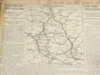 1918 AUGUST 15 NEW YORK TIMES - GERMANS FALL BACK NORTH OF ALBERT - NT 9194