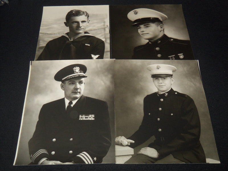 1940'S NAVY V-12 TRAINING UNIT ST. AMBROSE COLLEGE PHOTO LOT OF 34 - 11x14 - #30