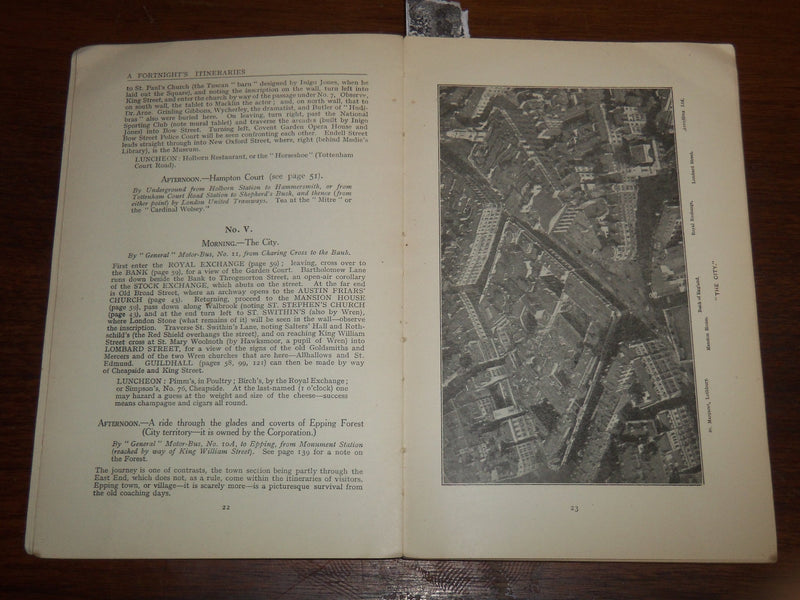 1924 LONDON GUIDE NO. 3 - LONDON'S UNDERGROUNG - FOLD-OUT MAP - K 1223