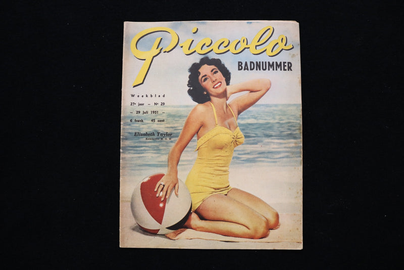 1951 JULY 29 PICCOLO MAGAZINE - ELIZABETH TAYLOR COVER - E 26387