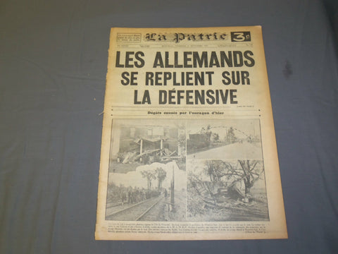 1942 SEP 25 LA PATRIE NEWSPAPER- ALLEMANDS SE REPLIENT SUR LA DEFENSIVE - FR2104