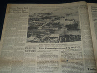 1941 DEC 11 PHILADELPHIA INQUIRER - U. S. BOMBER BLASTS JAP BATTLESHIP - NT 7507