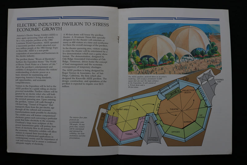 1984 LOUISIANA WORLD EXPOSTION ENERGY EXHIBIT BROCHURE - LOT OF 2 - K 2404
