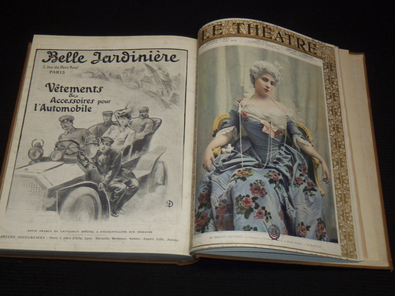 1906 JANUARY-JUNE LE THEATRE MAGAZINE BOUND VOLUME - 12 ISSUES - KD 2278F
