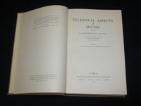 1953 TECHNICAL ASPECTS OF SOUND HARDCOVER BOOK - RICHARDSON - KD 7363
