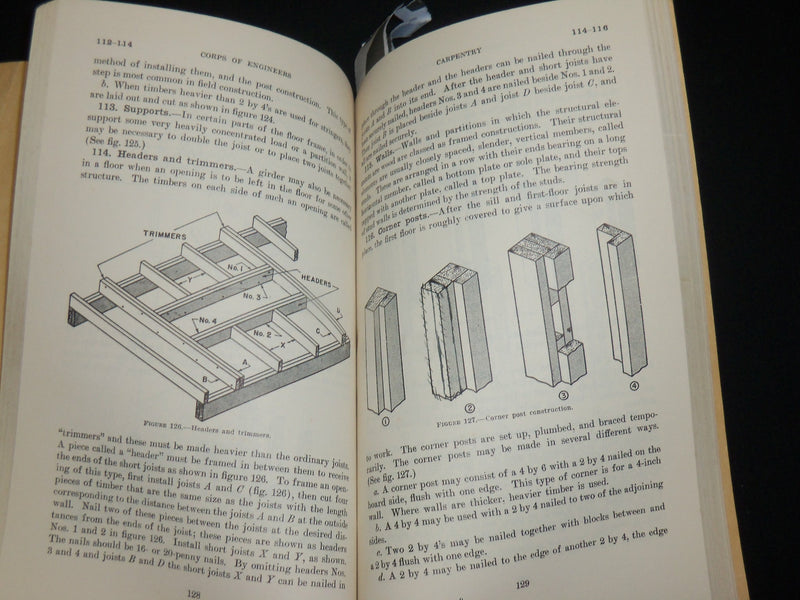 1943 MAY 6 CARPENTRY TECHNICAL MANUAL - WAR DEPARTMENT - J 6224
