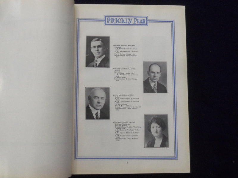 1928 THE PRICKLY PEAR INTERMOUNTAIN UNION COLLEGE YEARBOOK -HELENA, MT - YB 3116