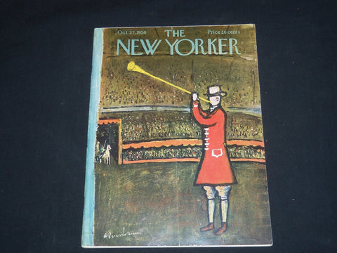 1956 OCTOBER 27 THE NEW YORKER MAGAZINE - ILLUSTRATED COVER - NY 588