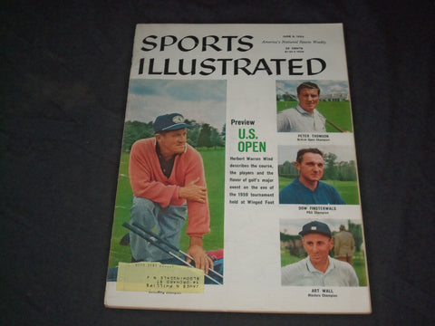 1959 JUNE 8 SPORTS ILLUSTRATED MAGAZINE - PREVIEW U.S. OPEN - SP 8930
