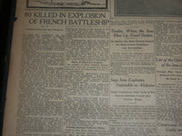 1907 MAR 13 THE BOSTON HERALD-80 KILLED IN EXPLOSION OF FRENCH BATTLESHIP -BH 10