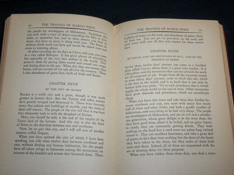 1930'S THE TRAVEL OF MARCO POLO SOFT LEATHER BOOK - KD 6597