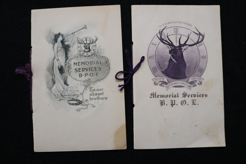1903-1928 B.P.O. OF ELKS MEMORIAL PROGRAMS - LOT OF 17 - K 3052