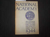 1944 NATIONAL ACADEMY 118TH ANNUAL EXHIBITION SOFTCOVER BOOK - NYC - J 9946