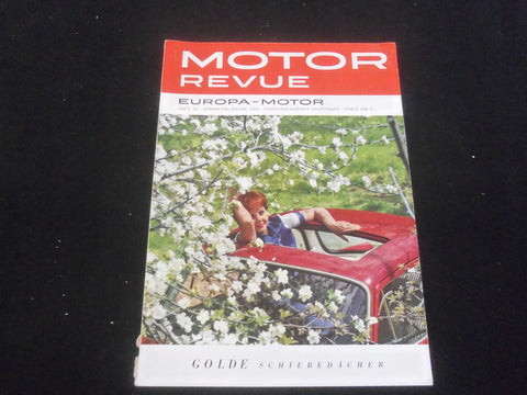 1962 SUMMER MOTOR REVUE - EUROPA MOTOR MAGAZINE - AUTOMOBILES - GERMAN - J 7762