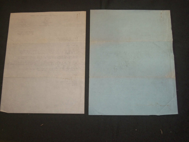 1939 CONNECTICUT BOARD OF FISHERIES & GAME LETTERS - LOT OF 2 - J 6351