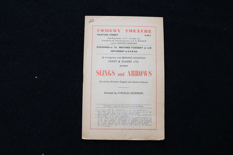 1948 COMEDY THEATRE PROGRAMS - LOT OF 2 - LONDON - K 1897