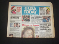 1997 JANUARY 13 USA TODAY NEWSPAPER - BILL CLINTON VS. PAULA JONES - NP 7842