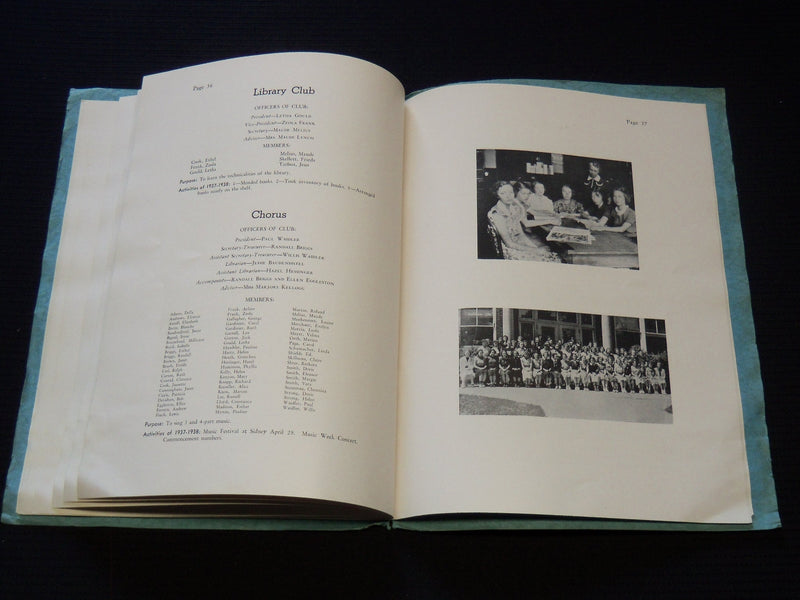 1938 ACORNS DEPOSIT HIGH SCHOOL YEARBOOK - SOFTCOVER - DEPOSIT NEW YORK - J 8030