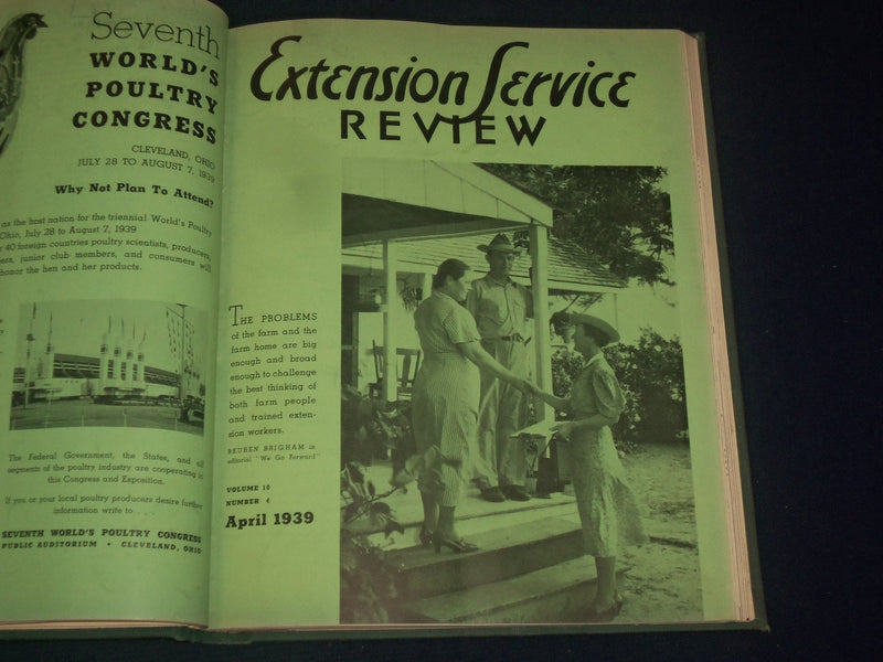 1939 EXTENSIVE REVIEW MAGAZINE BOUND VOLUME NO. 10 - NICE COVERS - KD 3108