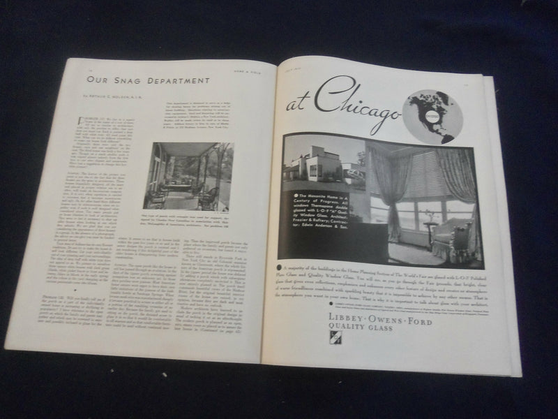 1933 JULY HOME & FIELD MAGAZINE - GREAT PHOTOS, STORIES & ADS - SP 1224D