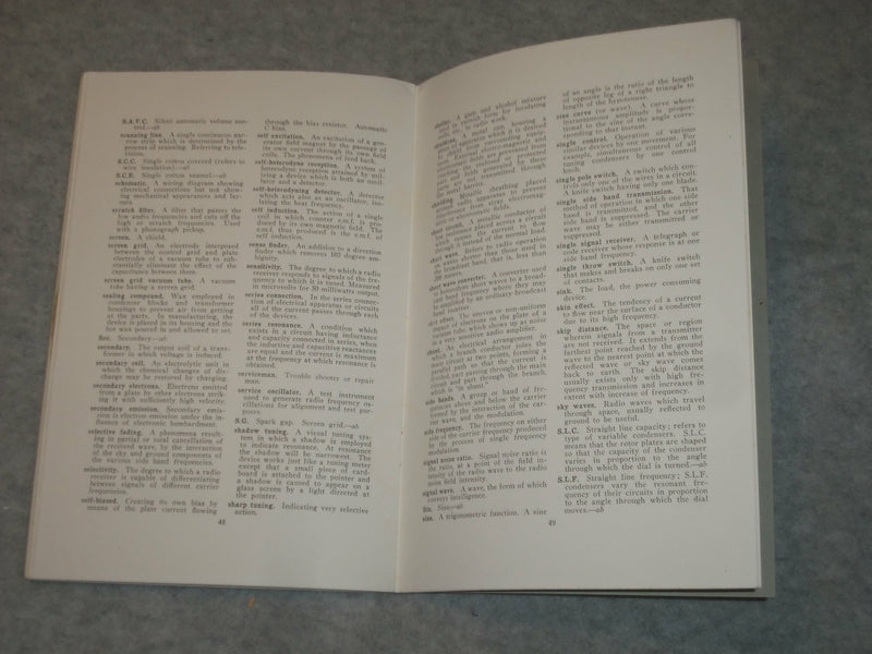 1935 COMMON RADIO TERMS SYMBOLS ABBREVIATIONS - NATIONAL RADIO INSTITUTE -J 6314