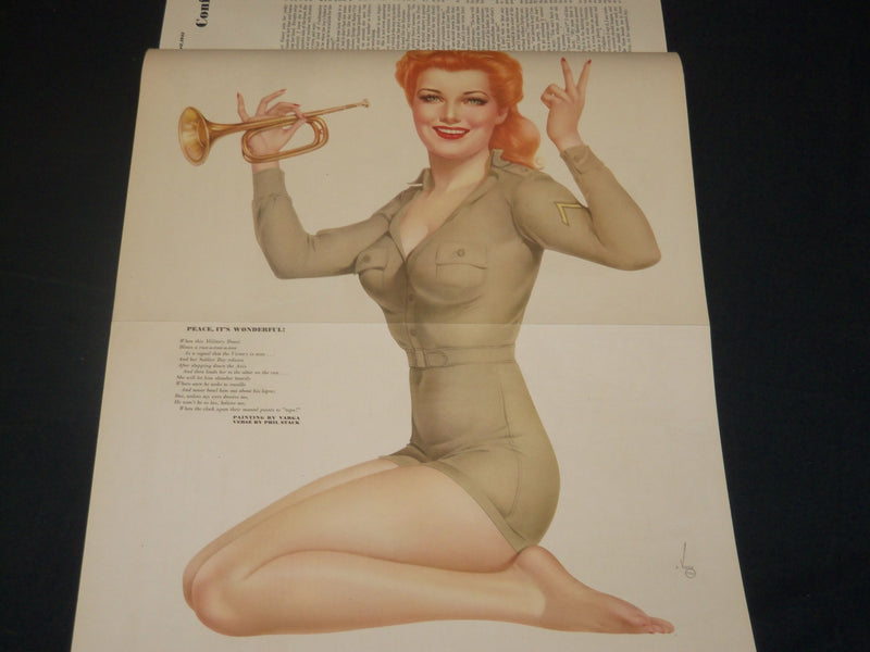 1943 APRIL ESQUIRE MAGAZINE - VARGA ILLUSTRATION - NICE COVER & ADS - ST 5721