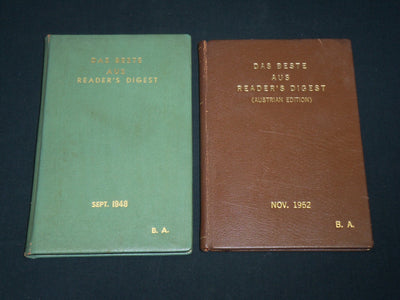 1948-1952 DAS BESTE AUS READER'S DIGEST MAGAZINE LOT OF 2 - HARD BOUND - KD 6403